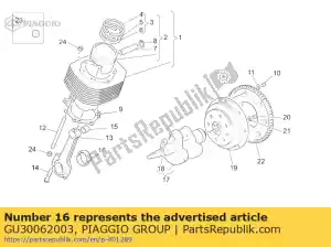 Piaggio Group GU30062003 bearing half-shell 0.762 mm - Bottom side