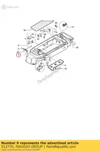 Piaggio Group 012770 pasador - Lado inferior