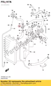 suzuki 1789148G00 conjunta, de tres vías - Lado inferior