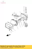 3FA835300100, Yamaha, conjunto de luz piloto yamaha yfm breeze 125, Novo