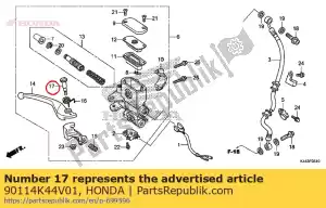 honda 90114K44V01 parafuso, alavanca de manivela - Lado inferior