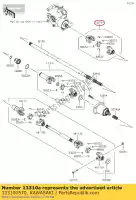 133100570, Kawasaki, 01 conjunto eixo, engrenagem fr kawasaki  400 2017 2018 2019 2020, Novo