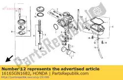 Aqui você pode pedir o suporte, jato de agulha em Honda , com o número da peça 16165GN1682: