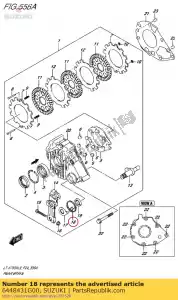 suzuki 6448431G00 spring,rr brake - Bottom side