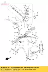 Aquí puede pedir soporte, manguera de freno 5 de Yamaha , con el número de pieza 4P52588F0000: