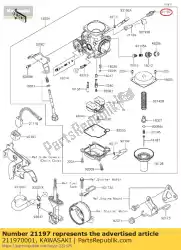 Qui puoi ordinare riscaldatore kl110-a1 da Kawasaki , con numero parte 211970001:
