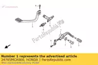 24705MCA000, Honda, pédale comp., changement de vitesse honda gl goldwing a  gold wing deluxe abs 8a gl1800a gl1800 airbag 1800 , Nouveau