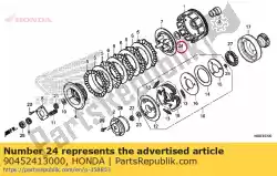 Ici, vous pouvez commander le rondelle, poussée, 20mm auprès de Honda , avec le numéro de pièce 90452413000: