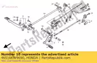 46510KW9690, Honda, Arm comp., rr. brake middle honda vt 600 1988 1989 1990 1991 1992 1993 1994 1995 1996 1997, New