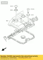 92200S015, Kawasaki, rondella ksf400-a1 kawasaki kfx klv 400 1000 2004 2005 2006, Nuovo