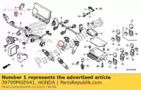 30700MGE641, Honda, cappuccio e bobina, accensione honda  vfr 1200 2010 2011 2012 2013 2017, Nuovo