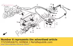 Here you can order the no description available at the moment from Honda, with part number 77255MJG670: