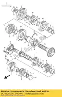 2424126D00, Suzuki, engrenage, 4e entraînement suzuki gsx  g f gsxr w gsx1100g 1100 , Nouveau