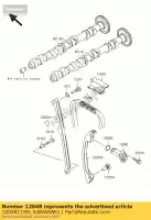 120481189, Kawasaki, tendeur-assy zx1200-a2 kawasaki zx 1200 2000 2001 2002 2003 2004 2005 2006, Nouveau