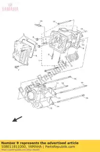 yamaha 10BE11811000 gasket, cylinder h - Bottom side