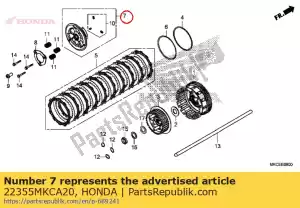 honda 22355MKCA20 zestaw p?yt, docisk sprz?g?a - Dół