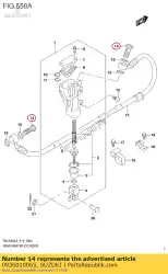 Here you can order the bolt,union from Suzuki, with part number 0936010065: