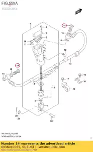 suzuki 0936010065 bolt,union - Bottom side