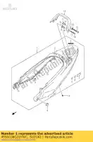 4550038G20YWC, Suzuki, scatola, coda del sedile suzuki gsf bandit sa gsf1250sa 1250 , Nuovo