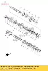 Ici, vous pouvez commander le plaque, couvercle auprès de Yamaha , avec le numéro de pièce 55K174710000: