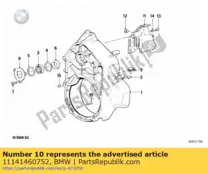 bmw 11141460752 screw - m6x25 - Bottom side