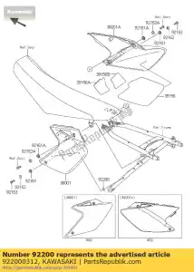 kawasaki 922000312 arandela, 6.5x16x2 zx1400a6f - Lado inferior