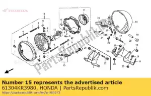 honda 61304KR3980 col, réglage des phares - La partie au fond