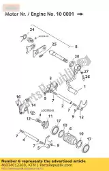 Ici, vous pouvez commander le rouleau de changement de vitesse 65 sx 2001 auprès de KTM , avec le numéro de pièce 46034012300: