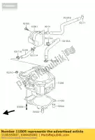 11005S007, Kawasaki, motor de cilindro ksf400-a1 kawasaki kfx 400 2004 2005 2006, Nuevo