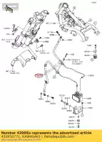 430950771, Kawasaki, hamulec w??owy, zacisk fr ex300bdf kawasaki  ninja 300 2013 2014 2015 2016 2017, Nowy