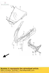 Aqui você pode pedir o pára-brisa em Suzuki , com o número da peça 9461147H00: