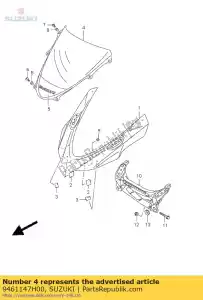 Suzuki 9461147H00 pára-brisa - Lado inferior