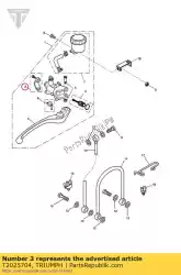 m/cyl houder set van Triumph, met onderdeel nummer T2025704, bestel je hier online: