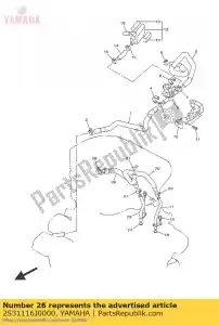 yamaha 2S31116J0000 pijp 6 - Onderkant