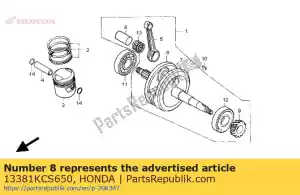 honda 13381KCS650 pin, zwengel - Onderkant