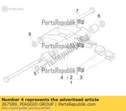 Aprilia 267589, Deriva, OEM: Aprilia 267589