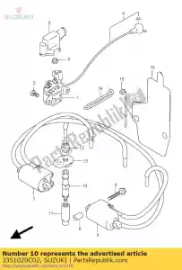 suzuki 3351020C02 tampa, vela de ignição - Lado inferior