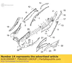 Aquí puede pedir agarre derecho de Piaggio Group , con el número de pieza 62410900R7: