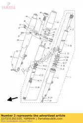 Here you can order the tube, outer (left) from Yamaha, with part number 1D7231262100: