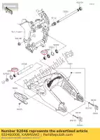 920460008, Kawasaki, Ago cuscinetto, 7e-hvs 28 zr750 kawasaki  er-6f er-6n gtr h2 h2r kle klz tr vn z zx zz r zzr 600 636 650 750 800 900 1000 1400 1997 1998 1999 2000 2001 2002 2003 2004 2005 2006 2007 2008 2009 2010 2011 2012 2013 2014 2015 2016 2017 2018 2019 2020 2021, Nuovo