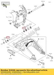 lager-naald, 7e-hvs 28 zr750 van Kawasaki, met onderdeel nummer 920460008, bestel je hier online: