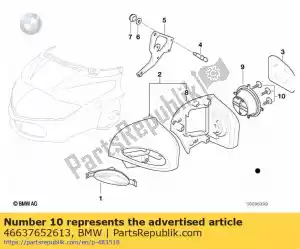 bmw 46637652613 vis - La partie au fond