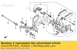 geen beschrijving beschikbaar op dit moment van Honda, met onderdeel nummer 43101MR7006, bestel je hier online: