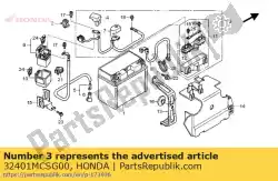 kabel, startaccu van Honda, met onderdeel nummer 32401MCSG00, bestel je hier online: