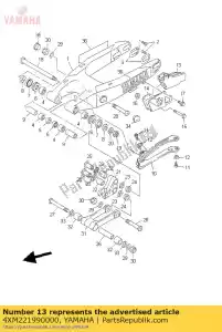 yamaha 4XM221990000 soporte, cadena - Lado inferior