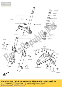 Kawasaki 92152Y034 collare - Il fondo