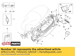 aprilia AP8221294 blokada siode?ka - Dół