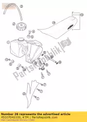 Qui puoi ordinare seat adv. Giu / sen 'ac da KTM , con numero parte 45107040100: