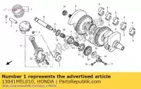 13041MEL010, Honda, set di anelli, pistone (o.s. 0. honda cbf  a cb r ra f cbr fireblade rr rrs fa ft cbr1000rr cbf1000 cbf1000a cbf1000s cbf1000t cbf1000sa cbf1000ta cb1000r cb1000ra cbf1000f cbf1000fa cbf1000fsa cbf1000fta cbf1000fs cbf1000ft 1000 , Nuovo