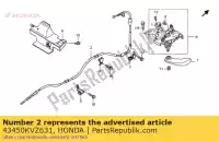 43450KVZ631, Honda, cabo comp, parkin honda nss forza a xa nss250a nss250s 250 , Novo